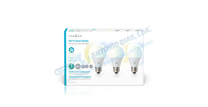 Lampada Nedis E27 Led Warm-Cool com Wifi Smartlife
